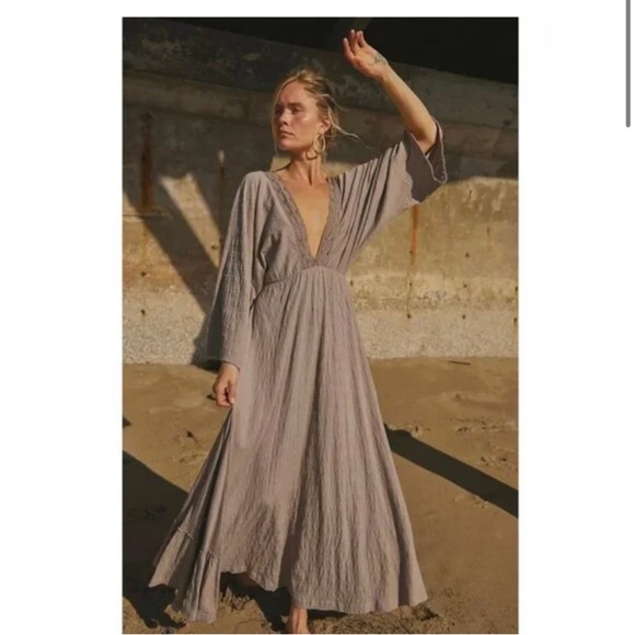 Free People Dresses & Skirts - Free People Eliza Maxi Dress In Phantom LARGE